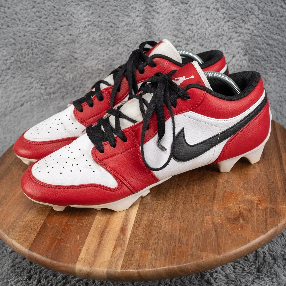 Nike Jordan 1 Low TD Chicago Vapor Edge Men's 11 FJ6245-106 Football Cleats
